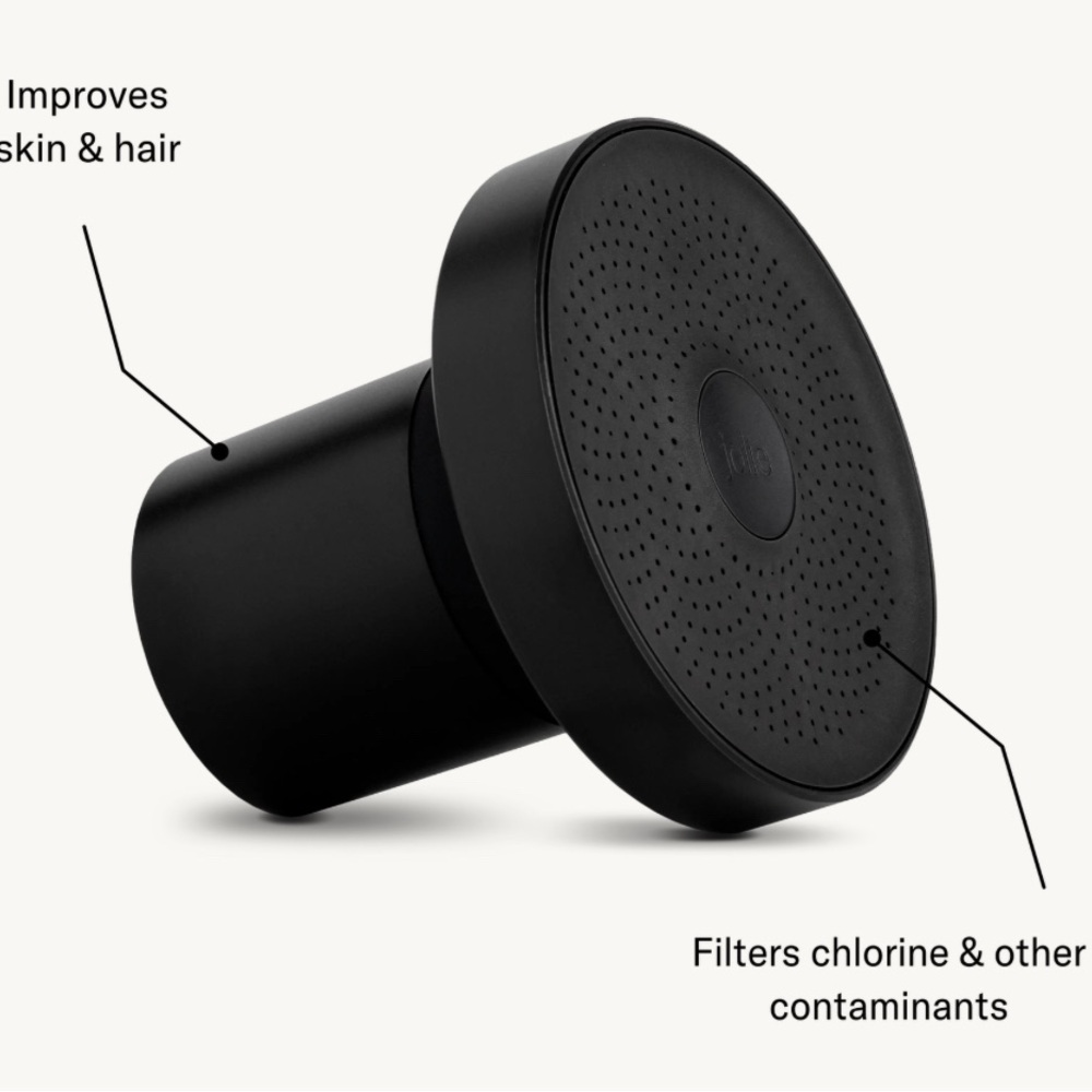 Never opened Jolie Black Shower Head with 5 filters